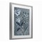 Stupell Industries Navy Blue Flowers Framed Print Under Glass, design by June Erica Vess